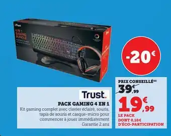 Pack gaming 4 en 1