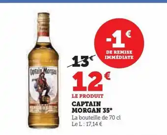 Super U Captain morgan 35° offre