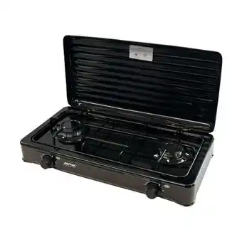 Cuisinière à gaz portable pour le camping, réchaud portable, 2 brûleurs(...)