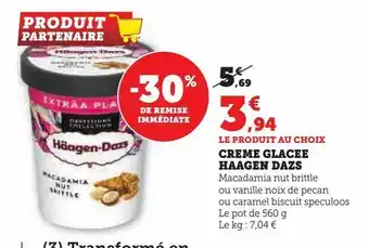 U Express Creme glacee haagen dazs offre