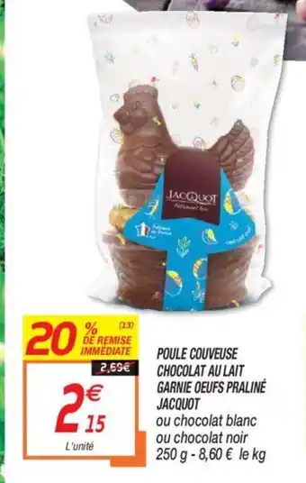 Netto Poule Couveuse Chocolat au Lait Garnie Œufs Praliné offre