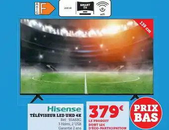 Super U Téléviseur led uhd 4k offre