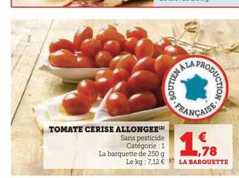Super U Tomate cerise allongee offre