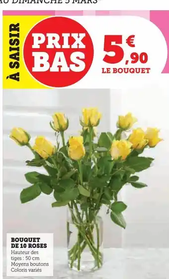 Bouquet de 10 roses