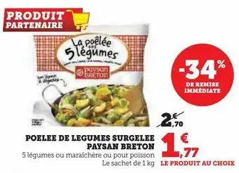 Hyper U Poelee de legumes surgelee paysan breton offre