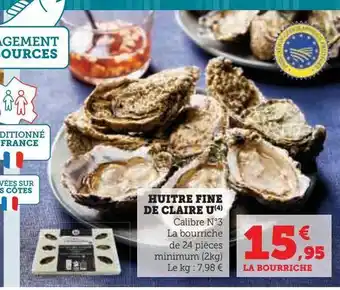Hyper U Huitre fine de claire u offre