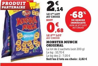 Hyper U Monster munch original offre