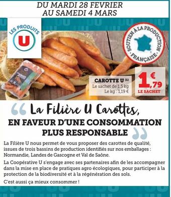 Hyper U Carotte u offre