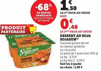 Dessert au soja sojasun