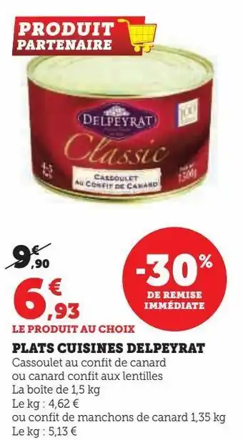 Hyper U Plats cuisines delpeyrat offre