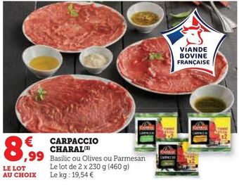 Hyper U Carpaccio charal offre