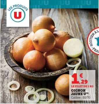 Hyper U Oignon jaune u offre