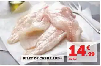 Hyper U Filet de cabillaud offre