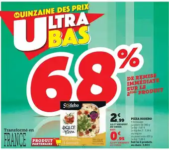 U Express Pizza sodebo offre