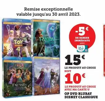 Hyper U Op dvd bluray disney classique offre
