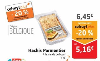 Colruyt Hachis parmentier offre