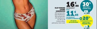 Hyper U Slip femme ligne generous offre