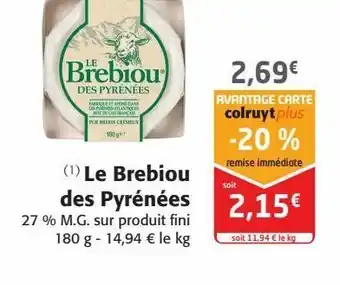 Colruyt Le brebiou des pyrénées offre