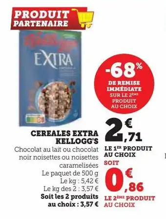 U Express Cereales extra kellogg's offre