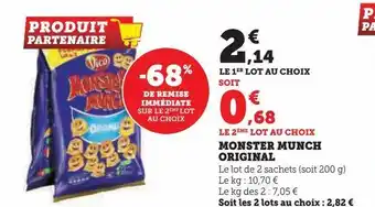 U Express Monster munch original offre