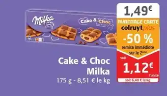 Colruyt Cake et choc milka offre