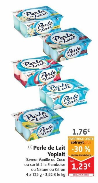 Colruyt Perle de lait yoplait offre