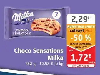 Colruyt Choco sensations milka offre