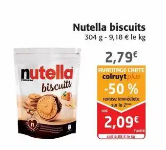 Colruyt Nutella biscuits offre