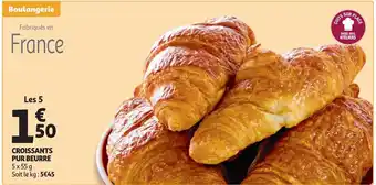 Auchan Supermarché Croissants pur beurre offre
