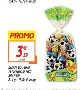 Sachet Mix Lapins et Ballons de Foot Riegelein