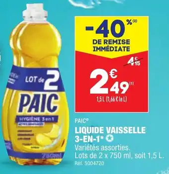ALDI Liquide Vaisselle 3-en-1* offre