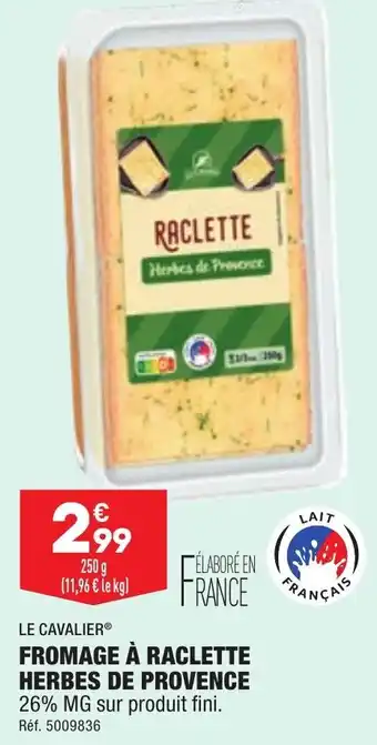 ALDI romage A Raclette Herbes De Provence offre