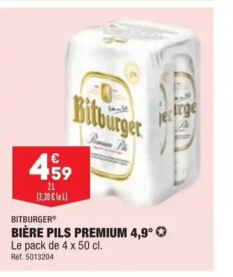 ALDI Biere Pils Premium 4,9 offre
