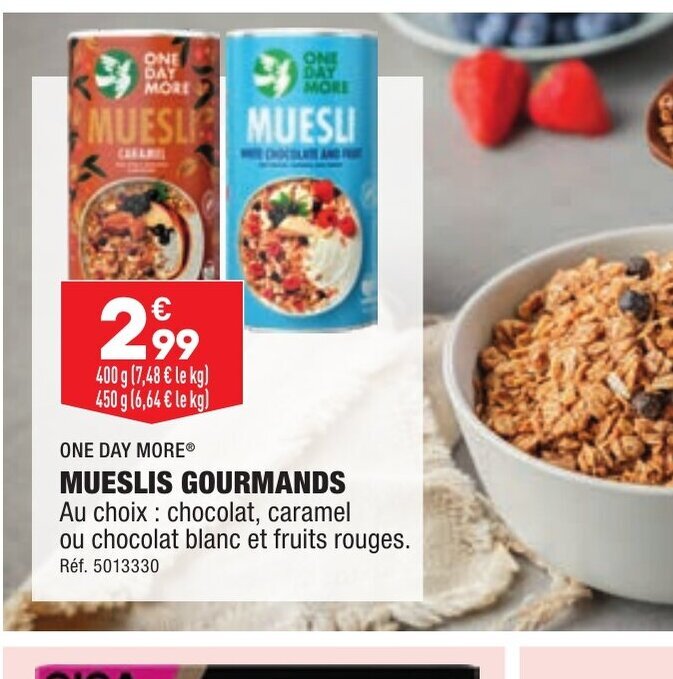 Promo Mueslis Gourmands chez ALDI