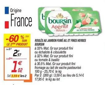 Netto Roulés au Jambon Fumé Ail et Fines Herbes offre