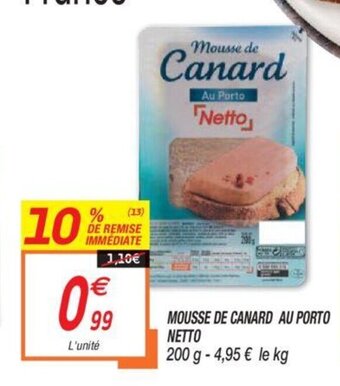 Netto Mousse de Canard au Porto Netto offre
