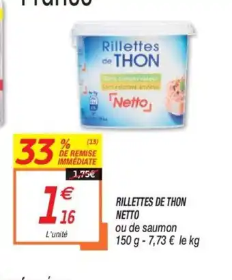 Netto Rillettes de Thon Netto offre
