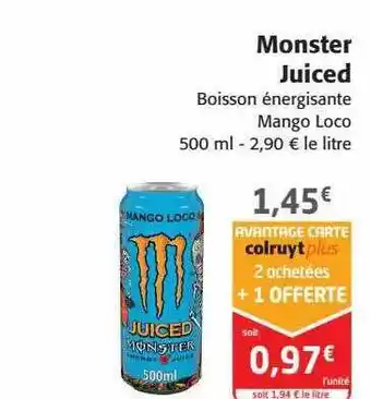 Colruyt Monster juiced offre
