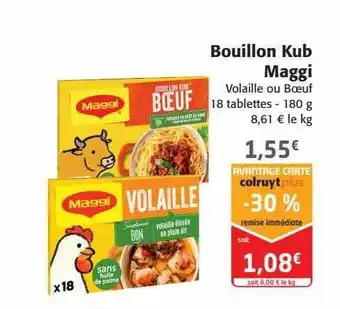 Colruyt Bouillon kub maggi offre