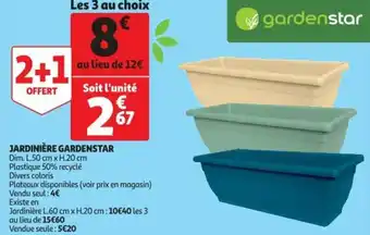 Auchan Jardinière gardenstar offre