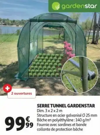 Auchan Serre tunnel gardenstar offre