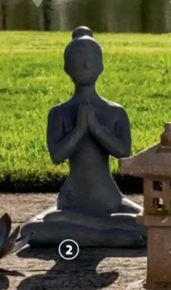 Auchan Statue femme méditation gardenstar offre