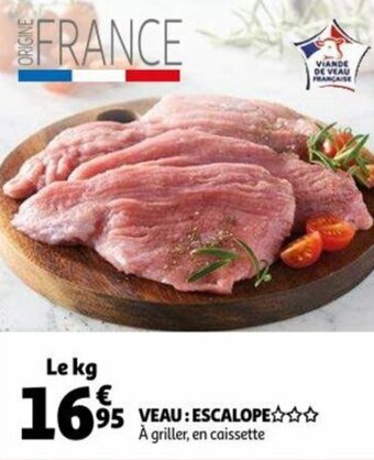 Auchan Veau : escalope offre