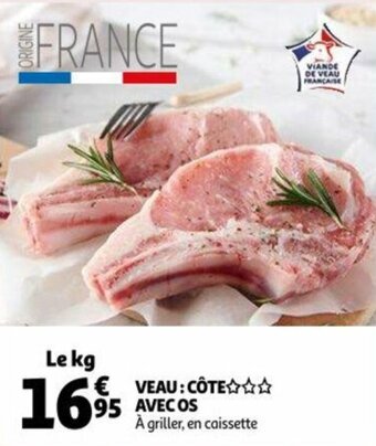 Auchan Veau : côte avec os offre