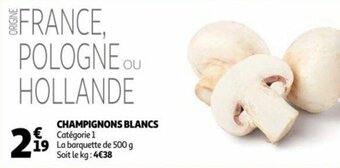 Auchan Champignons blancs offre