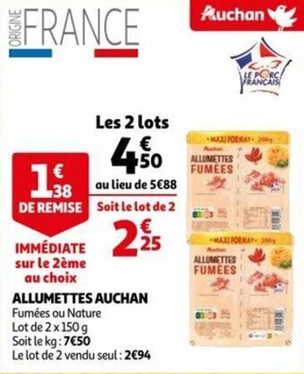 Allumettes auchan