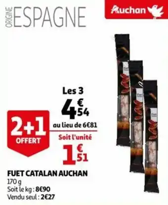Auchan Fuet catalan auchan offre