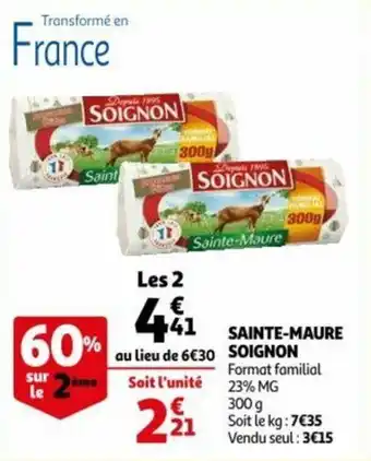 Auchan Sainte-maure SOIGNON offre