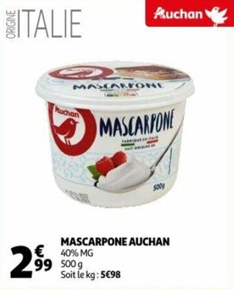 Auchan Mascarpone auchan offre