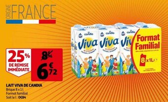 Auchan Lait viva de CANDIA offre